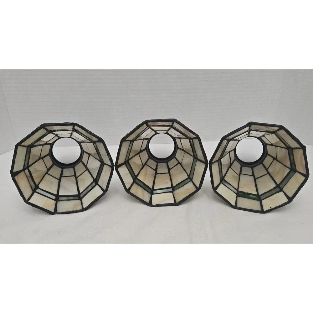 VTG Mission Tiffany Style Stained Glass Lights Shades 2-1/4